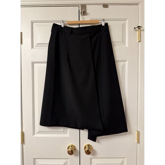 Tibi Recycled Tropical Wool Pliée Skirt - Picture 5 of 10